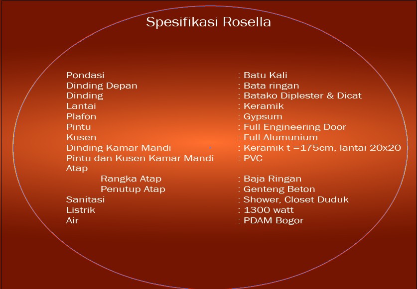 spesisifikasi Rosela, Citra Indah