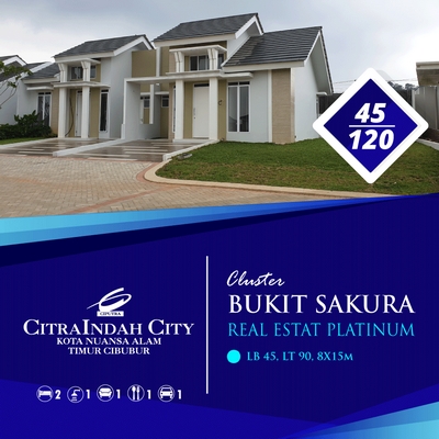 Sakura 3, 45/120, 8x15, CitraIndah City Sakura 3, 45/120, 8x15, CitraIndah City
